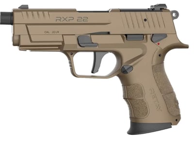 Retay RXP .22LR 4" 13rd FDE Pistol, Threaded, Optic Ready, RMR / RMSc Footprint - $205.46 