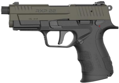 Retay RXP22 Threaded Barrel 22LR W/ (2)13rd Magazines, BLK / OD Green Slide - $199.99 