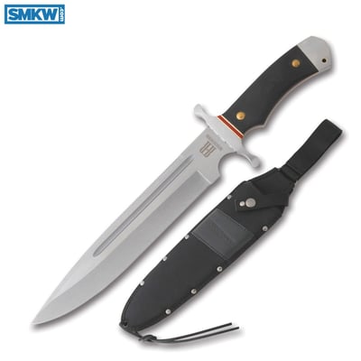 Rough Rider Highland Bowie 440A Stainless Steel Blade Black Micarta Handle - $37.24 (Free S/H over $89)