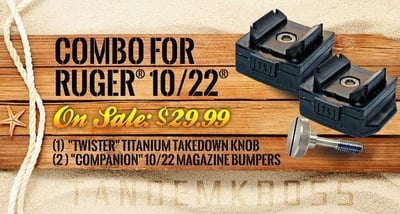 COMBO - Ruger 10/22 Takedown Knob and Bumpers - $29.99