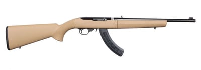 Ruger 10/22 Takedown .22 LR 16.4" 25rd Semi-Auto Rifle, Threaded, Hogue Stock, Tan / Black - $439