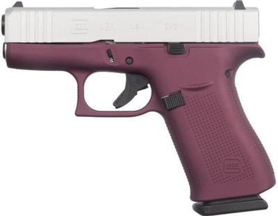Glock 43X USA 9mm, 3.41'' Barrel, Black Cherry Frame, Satin Aluminum Slide, 10rd - $574.99