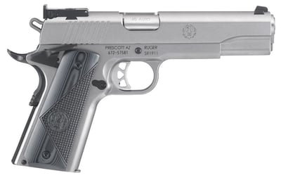 Ruger SR1911 Target 45 ACP 5" Stainless 8+1 - $848.67 (FREE Shipping on Firearms)