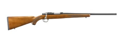 Ruger 77/22 Bolt-Action Rifle .22 Hornet, 20" Threaded Barrel, 6 Rounds, American Walnut Stock, Black - $969.98 