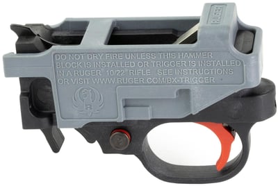 Ruger BX Trigger Red Curved for 10/22 & 22 Charger - $64.99