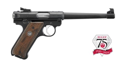 Ruger MKIV 75th Anniversary .22 LR Pistol 6.88" Barrel 10rd Blued - $419.99