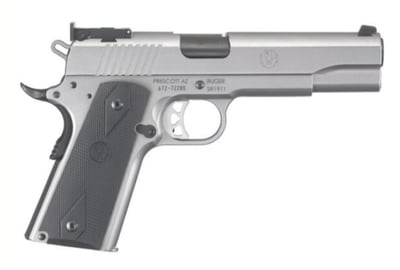 Ruger SR1911 Target 10 mm 5" Bbl 8rd Stainless/Black - $799.99 