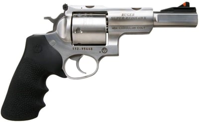 Ruger Super Redhawk Stainless .454 Casull 5" Barrel 6-Rds Adjustable Rear Sight - $1125 