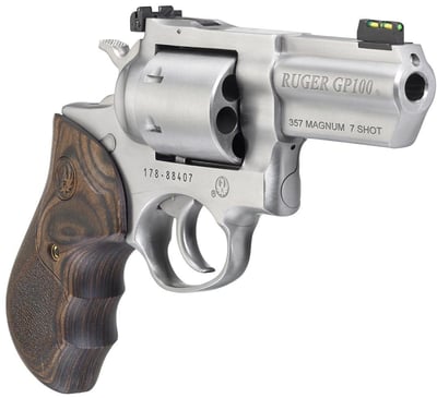 Ruger GP100 Wiley Clapp 357 Mag 3 Barrel Adj Rear/FO Front Sights SS/Wood Grip 7rd TALO - $850.70 