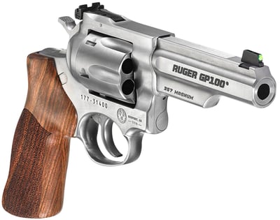 Ruger GP100 Match Champion Stainless .357 Mag 4.2" Barrel 6-Rounds Fiber Optic Sight - $857.99 