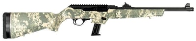 Ruger PC Carbine Digital Camo 9mm 16.12" Barrel 17-Rounds Adjustable Ghost Ring Sight - $526.99