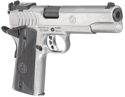 Ruger SR1911 Target Stainless 9mm 5" Barrel 9-Rounds G-10 Grips - $694.39