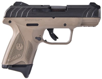 Ruger Security-9 Compact Flat Dark Earth / Black 9mm 3.42" Barrel 10-Rounds - $294.99 ($9.99 S/H on Firearms / $12.99 Flat Rate S/H on ammo)