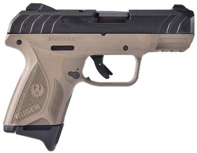 Ruger Security-9 Compact Flat Dark Earth / Black 9mm 3.42" Barrel 10-Rounds - $346.99 