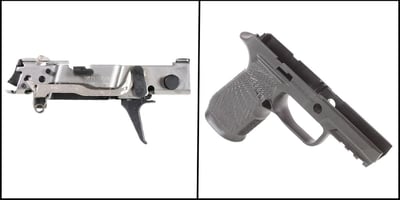 DIY Pistol Kits: Sig Sauer P320 Fire Control Unit, Flat Trigger- Black - Includes Hard Plastic Case + Wilson Combat Grip Module For Sig Sauer P320 Carry II w/o Manual Safety, Black - $283.49 