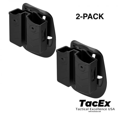 2 Pack Dual Magazine Paddle Holder Single-Double Stack Mags 9mm,10mm,40,45 $15.99 - $12.99