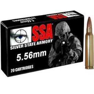 SSA Rifle Ammunition 5.56 NATO 77 Grain OTM 20 Rnds - $17.99 (Free Shipping over $50)