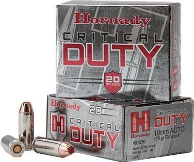Hornady Critical Duty Handgun Ammunition .45 Auto +P 220 Grain FT (Flex Tip) 20 rounds - $22.99 + Free Shipping (Free Shipping over $50)