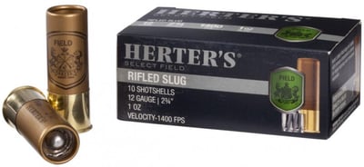 Herter's Select Field Rifled Slugs 20 Gauge 2-3/4" 10 rounds - $4.99 + Free in-store Pickup (Free Shipping over $50)