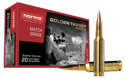 NORMA AMMO 6.5 Creedmoor Gold Target 130Gr HPBT 20rd - $21.55