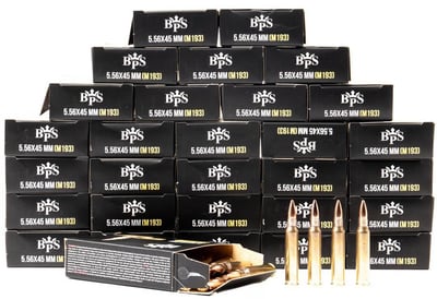 BPS Ammo 5.56 NATO M193 55gr FMJ 900 Rounds - $399.99 + Free Shipping 