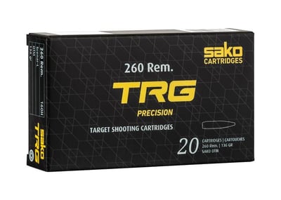 Sako TRG Precision 260 Rem Ammo 136 grain Open Tip Match Box of 20 Rounds - $39.99