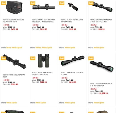 20% off Vortex Optics @ Dirty Bird Industries