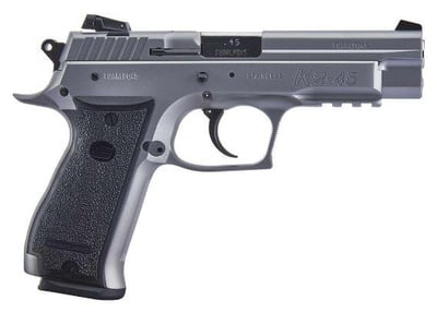 Sar USA K245ST K2 45 ACP 4.70" 14+1 Stainless Steel Black Polymer Grip - $532.27 
