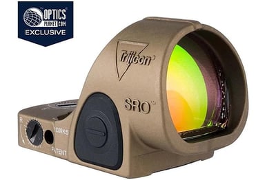 Trijicon OPMOD SRO Adjustable LED Red Dot Sight, Color: Coyote Brown, Battery Type: CR2032, Lithium Metal, 2 models, Blazin' Deal - $580.70 (Free S/H over $49 + Get 2% back from your order in OP Bucks)