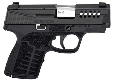 Savage Arms Stance MC9 9mm 3.2" 10rd Semi-Auto Pistol, TruGlo Night Sights, Black - $412.87 