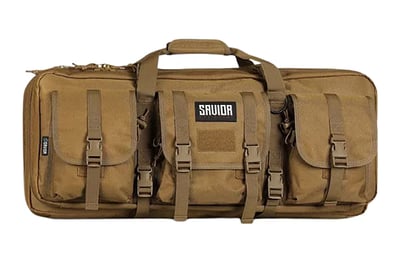 Savior Equipment American Classic Shorty 28" Double Rifle Case, Dark FDE - $50.14 w/ Code: "SAV15"