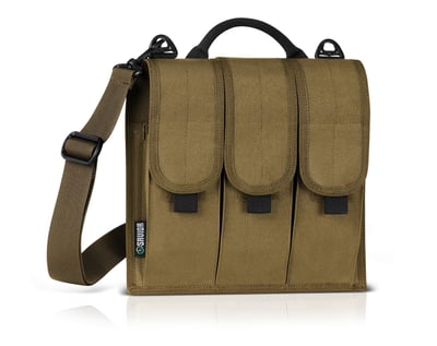 Savior Equipment Single Shoulder Sling 6 (30rd) Magazine Rifle Pouch, FDE (More Colors Available) - $21.24 w/ Code: "SAV15"