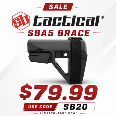 SB Tactical SBA5 Pistol Stabilizing Brace(CODE:SB20) - $79.99