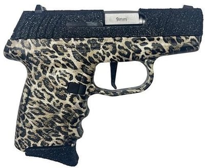 SCCY DVG-1 9mm 3.1" 10+1 Black Glitter/Leopard - $149.99 