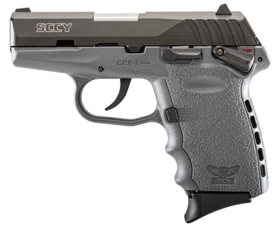 SCCY Industries CPX-1 Carbon 9mm 3.1" 10 Round Black Nitride SS Slide Gray Polymer Grip Pistol - $189.99 (Email Price) 