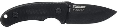 Schrade Wolverine Mini Fixed Blade Knife 2.75" Drop Point 65MN Teflon Coat Blade G-10 Handle Black - $9.99 (Free Shipping on $100+ Orders)