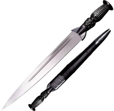 Cold Steel Scottish Dirk Fixed Blade Knife 13" Spear Point 1055 Satin Blade Rosewood Handle Black - $76.49 (Free Shipping on $100+ Orders)