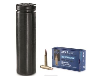 NEW! HQ ISSUE 12x46.5" Gun Burial Tube + 1,000 rds. of PPU 55-gr. .223 Rem. FMJBT Ammo - $598.49 (Buyer’s Club price shown - all club orders over $49 ship FREE)