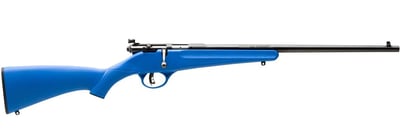 Youth Savage Rascal, Bolt Action, .22LR, Rimfire, 16.125" Barrel, Blue Synthetic Stock, 1 Round - $133.94