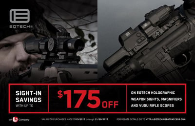Up To $175 Off on EOTech Holographic Weapon Sight, Magnifier or Vudu Rifle Scope