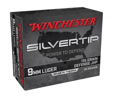 Winchester Silvertip Handgun Ammo - 9mm Luger 147 Grain Silvertip HP - $17.99 (Free S/H over $50)