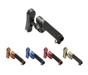 ODIN Works Zulu Adjustable Stock w/ Padded Pistol Buffer Tube and Back Plate - Midnight Bronze