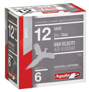 Aguila 1CHB1206 Hunting 12 Gauge 2.75" Lead 1-1/4 oz 6 Shot 25 Bx/ 10 Cs 000000011206