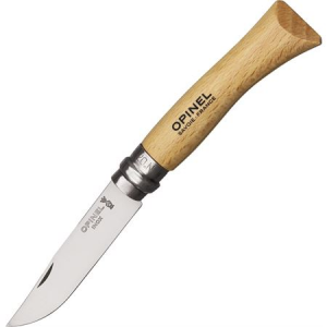 Opinel Knives 00693 VRI No 7 Folding Pocket Knife with Beechwood Handle