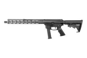 Foxtrot Mike Mike-9 9mm Ambi Billet Front Charging 16" Rifle, M4 Stock, Micro 4-Port Muzzle Brake, A2 Grip 000000017310