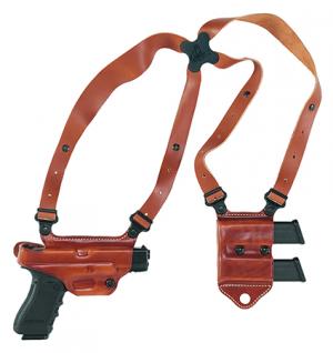 Galco MCII250 Miami Classic II Shoulder System 3.9" Barrel Sig P229 Steerhide Tan 000000019130