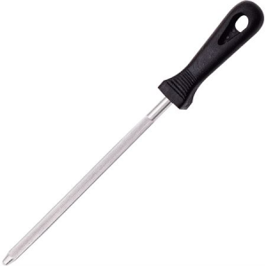 Pakistan 3112 Sharpening Steel With Black Composition Handle