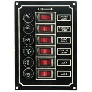 SeaSense 6-Gang Rocker Switch Panel