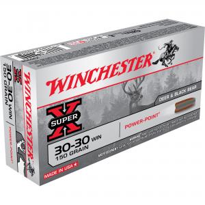 Winchester Super-X Rifle Ammo, .30-30 Win, 150-gr, PP 000000042596