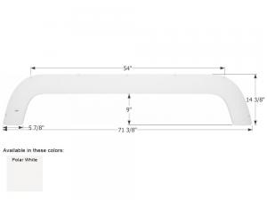 Fleetwood Tandem Fender Skirt FS2007 - Polar White 000000140183